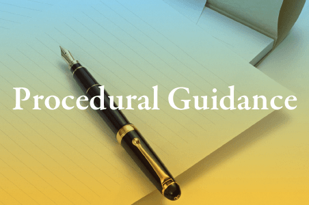 procedural guidance